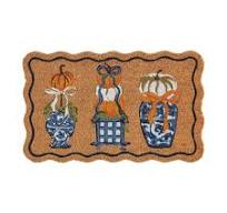 Mud Pie Pumpkin Topiary Doormat