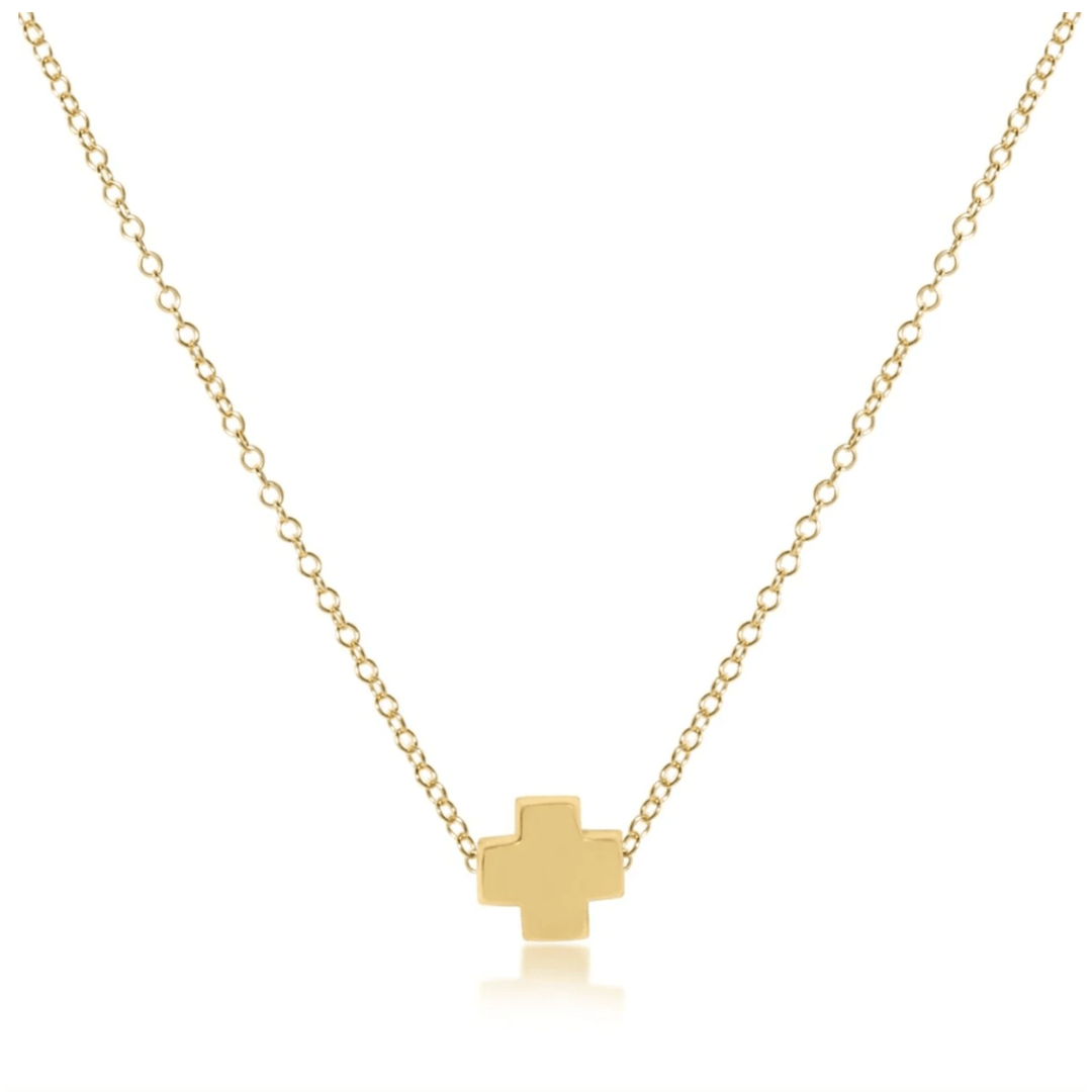 enewton 16" necklace gold - Signature Cross Gold