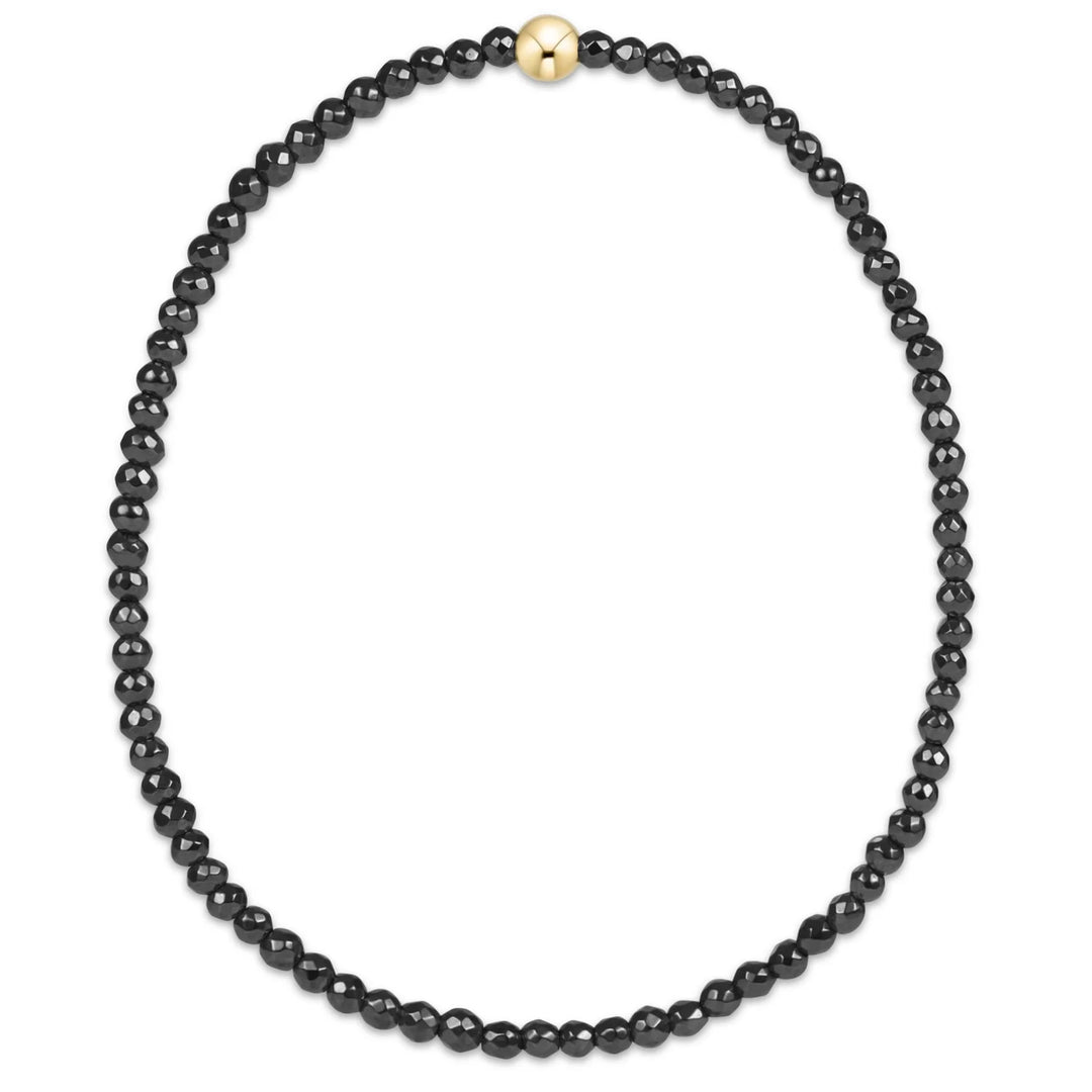 enewton faceted hematite 2mm bead bracelet