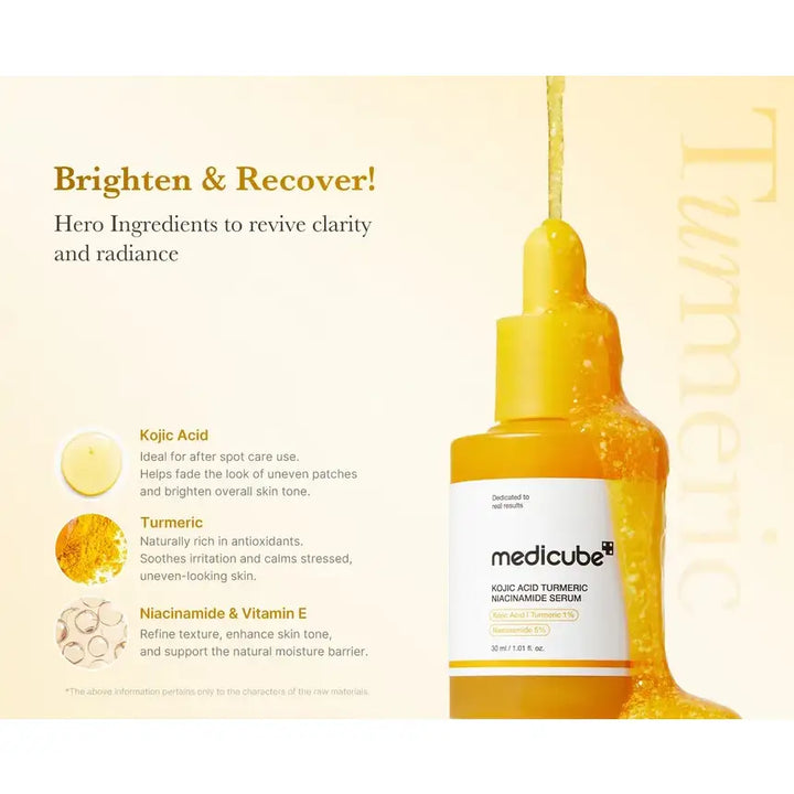 Medicube Kojic Acid Turmeric Niacinamide Serum 30ml