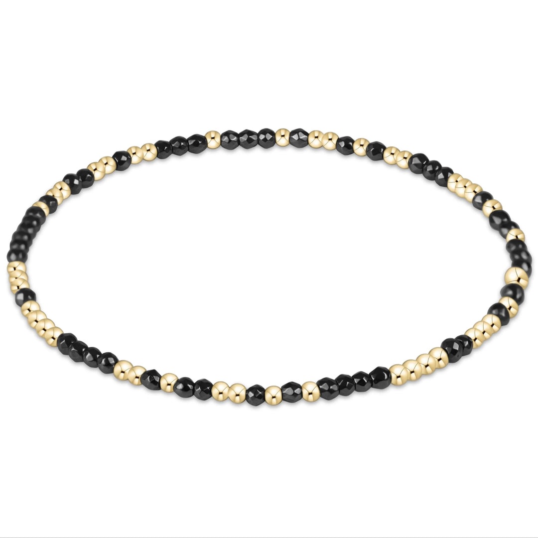 enewton Hope Unwritten Faceted Hematite 2mm bead bracelet
