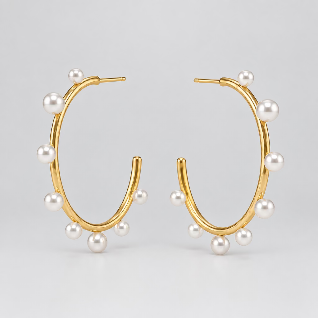 Julie Vos Hydra Stone Hoop-Large