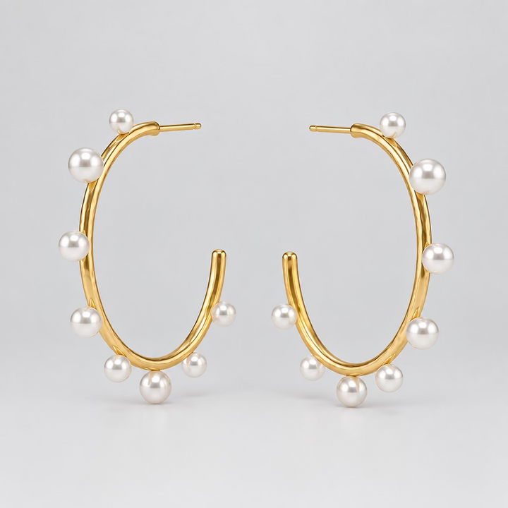 Julie Vos Hydra Stone Hoop-Large