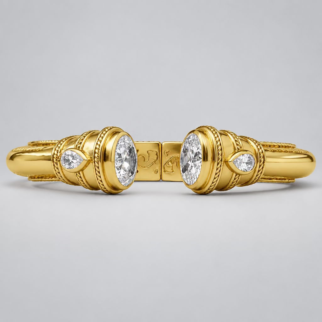 Julie Vos Cannes Demi Cuff-CZ