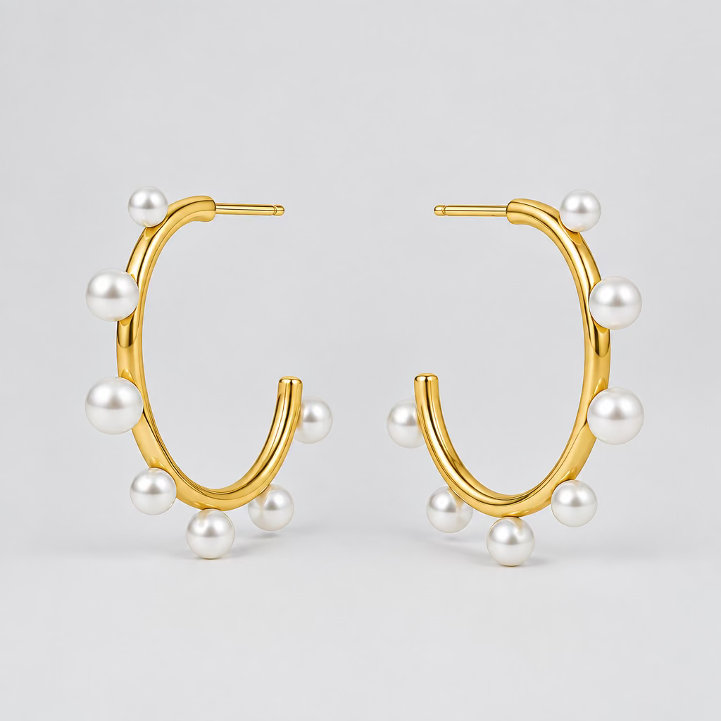 Julie Vos Hydra Stone Hoop-Medium