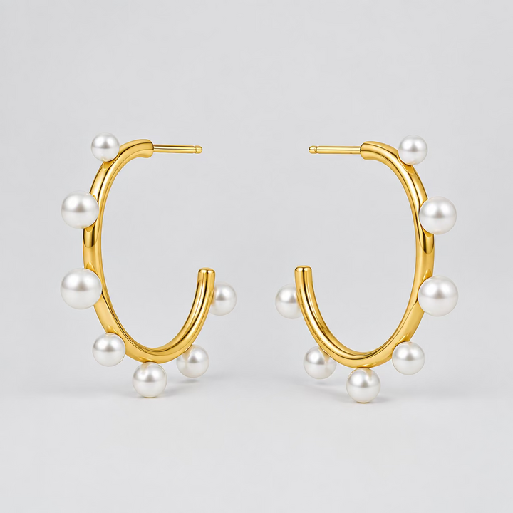 Julie Vos Hydra Stone Hoop-Medium