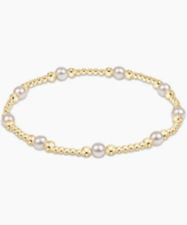 enewton Classic Purpose Pattern 4mm Bead Bracelet- Pearl