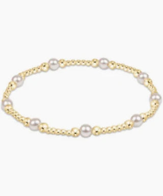 enewton Classic Purpose Pattern 4mm Bead Bracelet- Pearl