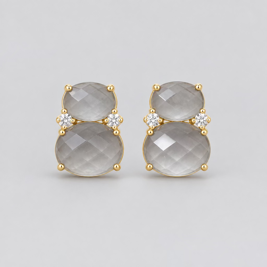 Winton + Waits Bubble Stack Earring